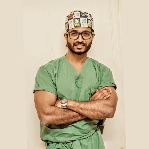 Dr. Jyoshid R. Balan, Senior Consultant Plastic Surgeon specializing in rhinoplasty at Elite Mission Hospital, Thrissur, Kerala, India